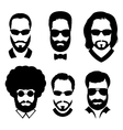 beard and glasses vector image
