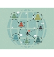 network communication vector image vector image