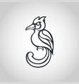 bird logo icon vector image vector image