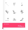 fall icon set vector image