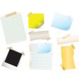 papers and stickers vector image vector image