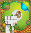 plan of garden vector image vector image