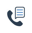 telephone conversation icon vector image