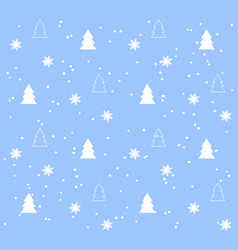 Blue and gold christmas seamless pattern with new Vector Image