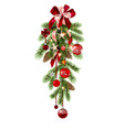 christmas tree decoration vector image
