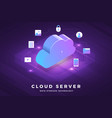 cloud technology vector image