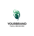 foot care logo design concept template vector image vector image