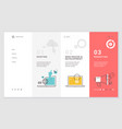 website template design vector image