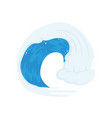 blue sea wave vector image vector image