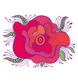 fantastic colorful abstract alien flower surreal vector image