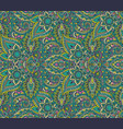 seamless pattern with henna mehndi floral vector image vector image