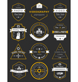 set of badges photography and videography vector image