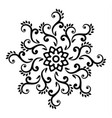 floral round mandala vector image