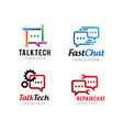 talk logo symbol or icon template vector image