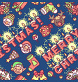 christmas seamless pattern vector image vector image