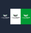 nest and leaf logo design templates vector image