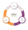 circular arrows for infographics vector image