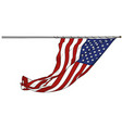 waving american flag vector image vector image