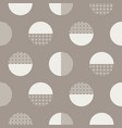 bold circles textured seamless pattern vector image