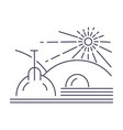 farming agriculture industry field in sunny day vector image