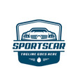 sports car logo template or icon vector image