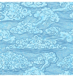 Chinese Seamless Patterns With Oriental Clouds On Vector Image Chinese Seamless Patterns With Oriental Clouds On Vector Image