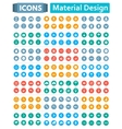 universal set of icons in style material design vector image