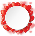 heart backg round vector image vector image