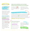 highlighter elements collection vector image
