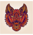 head dog classic ornament vector image vector image