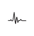 heart beat cardiogram sketch icon vector image