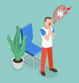 3d isometric flat conceptual vector image