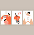 set fathers day greeting card templates vector image vector image