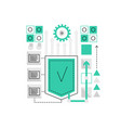 software development technology vector image vector image