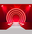 stage podium scene with for award ceremony vector image vector image