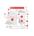 ghost game player vector image