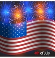 4th of july background independence day vector image