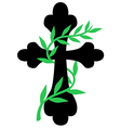 cross vine vector image vector image