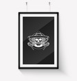 hand drawn sketch skull with maracas vector image