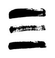 brush strokes set isolated white background vector image vector image