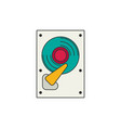 hdd flat vector image
