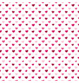 seamless pattern with hearts vector image