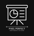 presentation board pixel perfect white linear vector image vector image