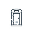 toilet icon editable stroke linear vector image