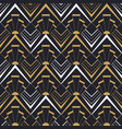 vintage art deco gold geometric seamless pattern vector image