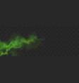 green smog stream bad smell or toxic vapour vector image