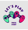 heart-shaped gamepad couple gamer sign love vector image vector image