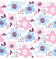 tender color abstract floral seamless pattern vector image vector image