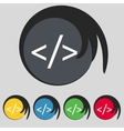 Code sign icon programming language symbol symbols