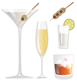 drink glass vector image